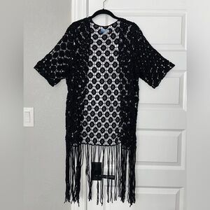 Rebellion Black Fringe Cardigan